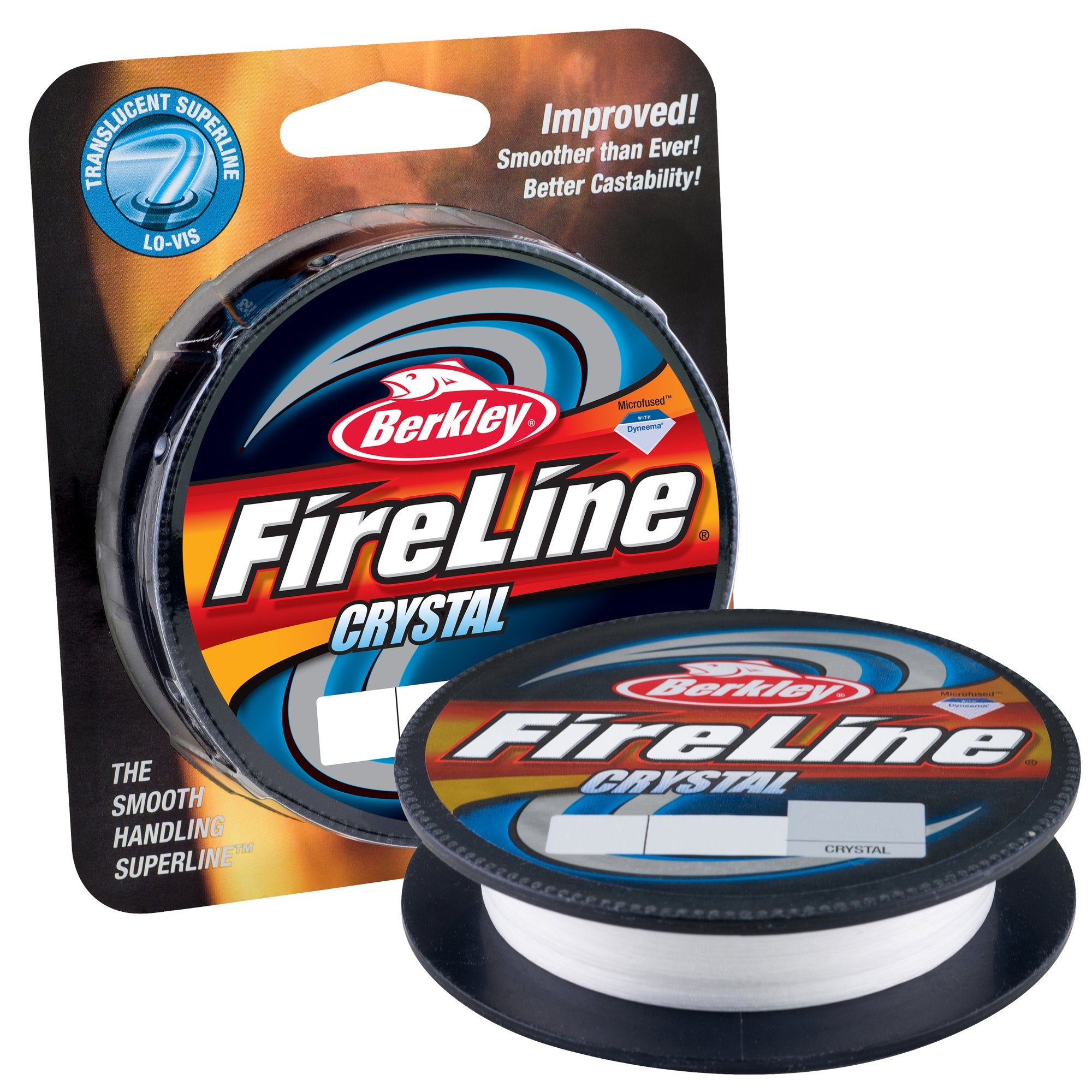Berkley FireLine Fused Crystal on a spinning reel, ultra-low visibility for smoother casting.