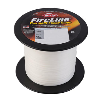 Berkley FireLine Smoke 1500yd-spool illustrates long casting and line strength.