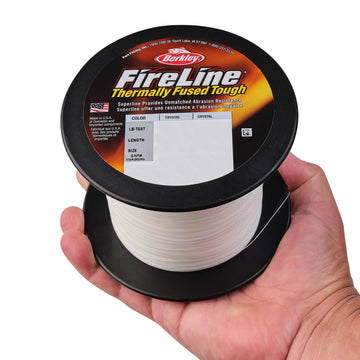Berkley FireLine Smoke 8-strand fused-technology delivers durable abrasion resistance.