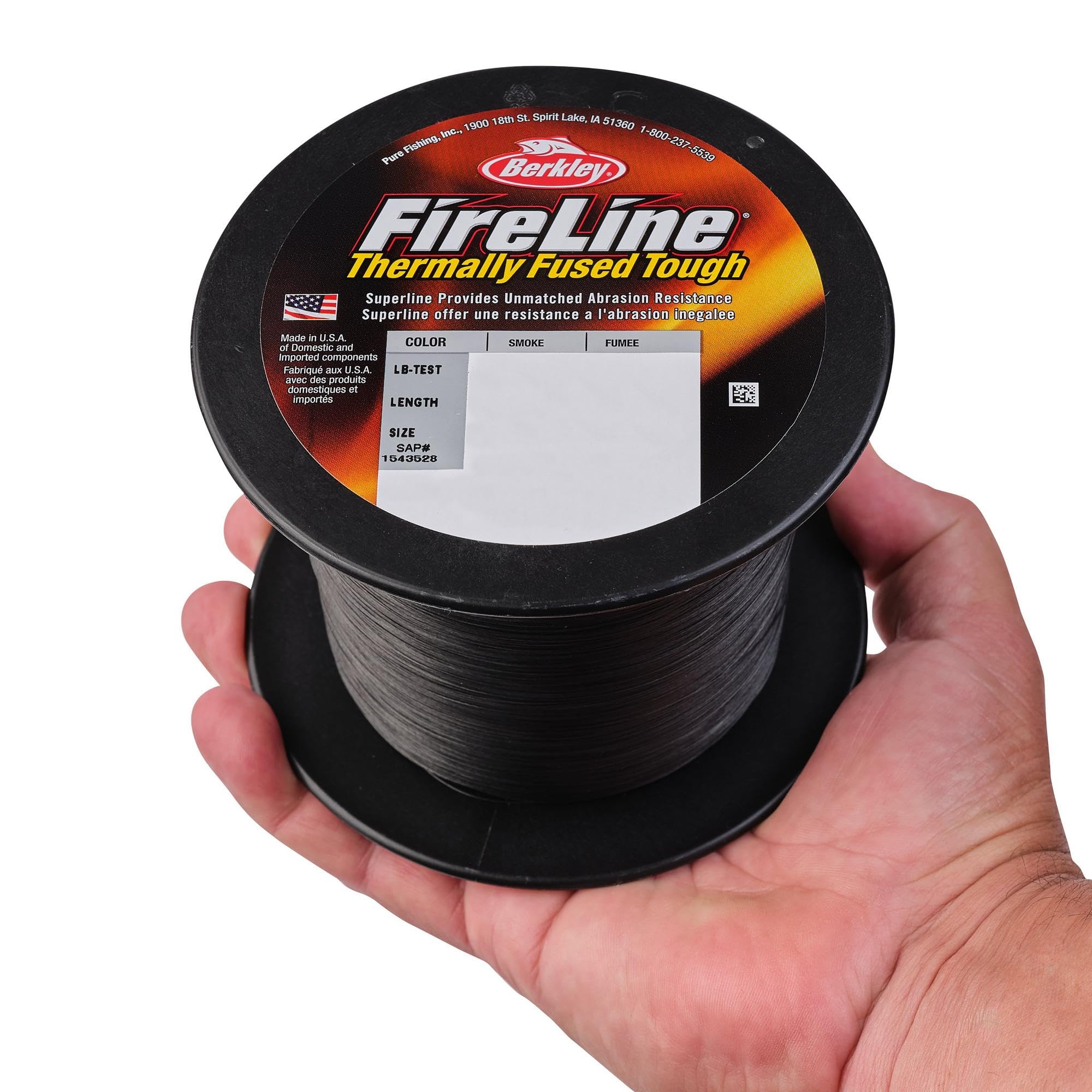 Berkley FireLine Smoke water-visibility helps line tracking in water.