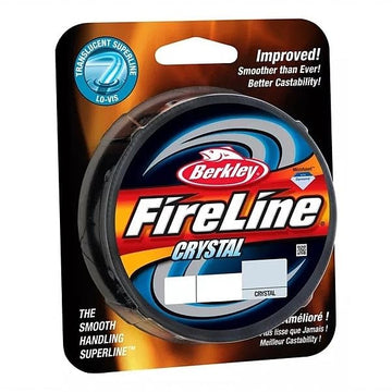 Berkley FireLine Superline Crystal closeup shows 8-strand fused braid and abrasion resistance
