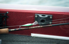 Berkley Flicker Minnow in Flashy Perch diving action underwater