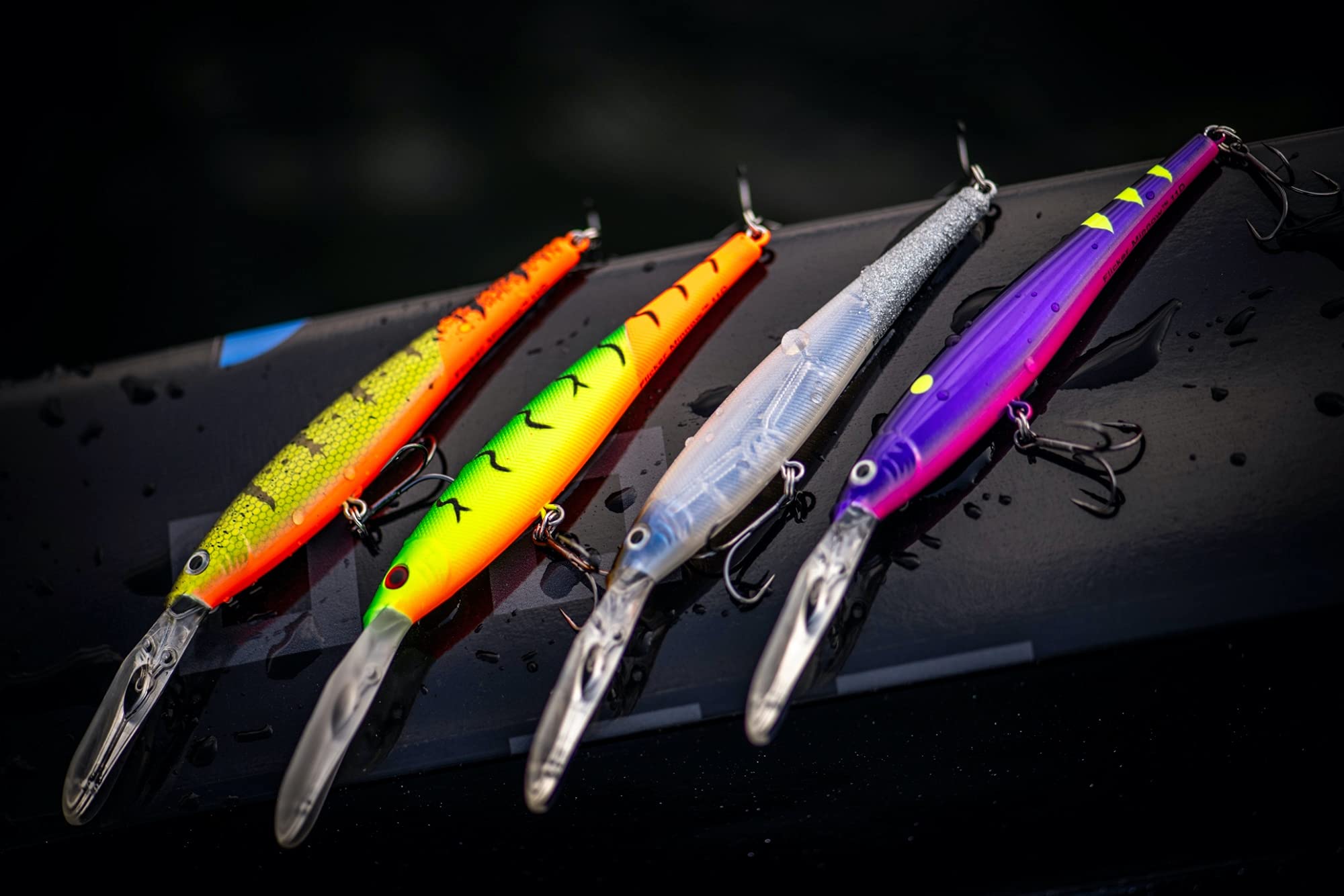 Angler casting Berkley Flicker Minnow Flashy Perch toward target
