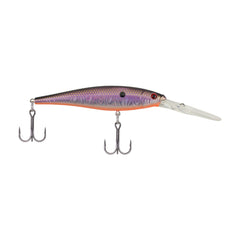 Berkley Flicker Minnow Slick Smelt lure with realistic minnow profile attracts predatory fish