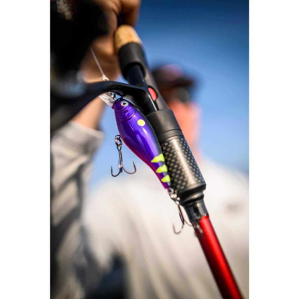 Berkley Flicker Shad Firetiger side profile showing fish-attracting color