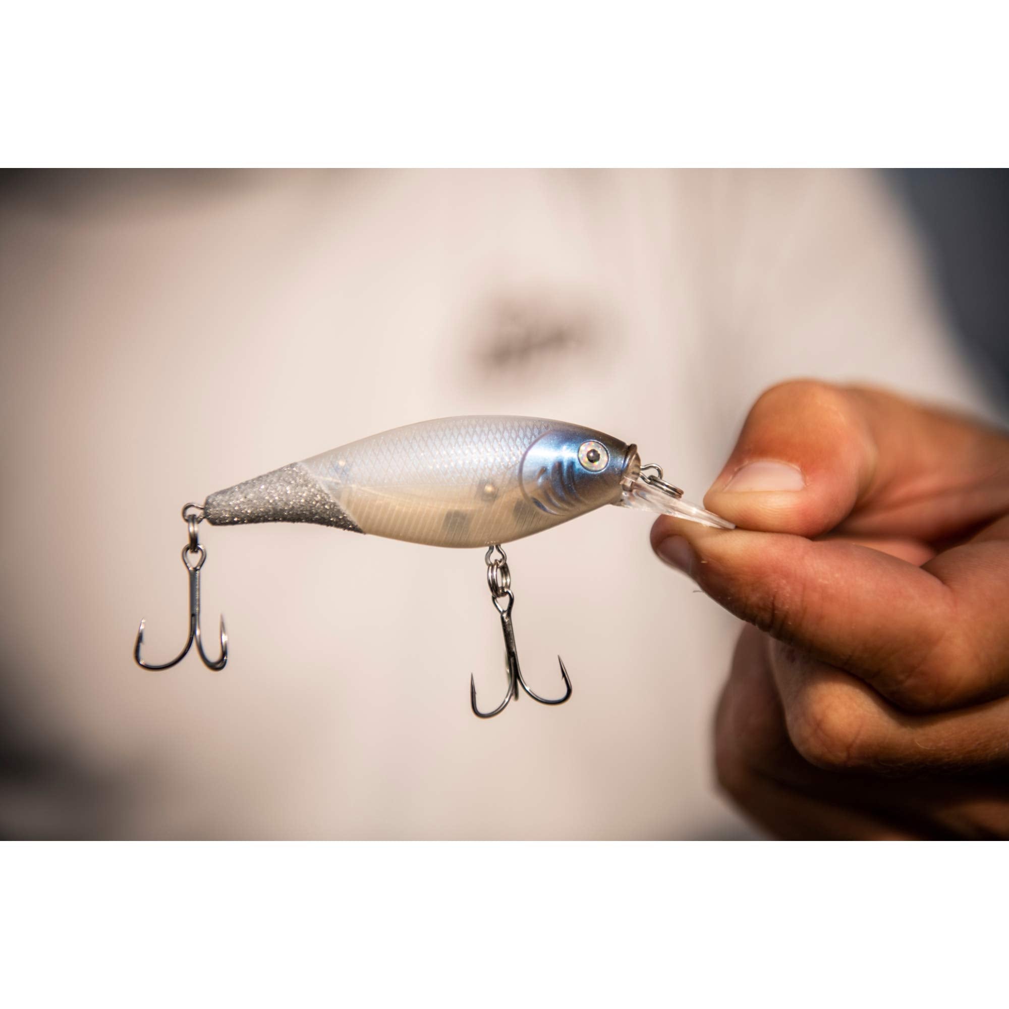 Vivid lure in Purple Tiger ready for trolling or casting sessions.