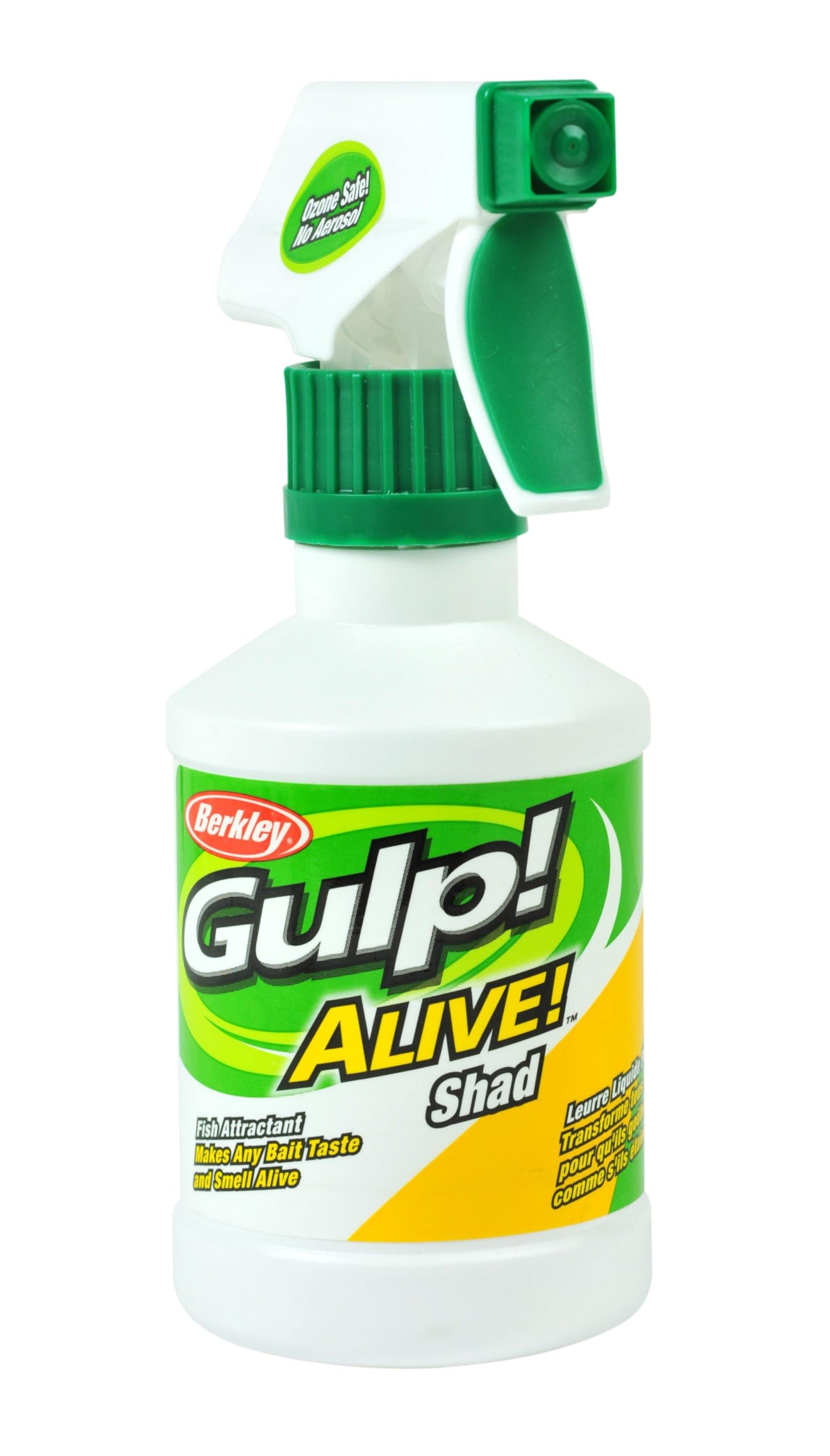 Berkley Gulp Alive 8oz spray bottle provides portable attractant for trips