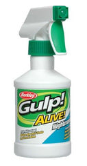 Eight-ounce Berkley Gulp! Alive! Attractant bottle ready for field use.