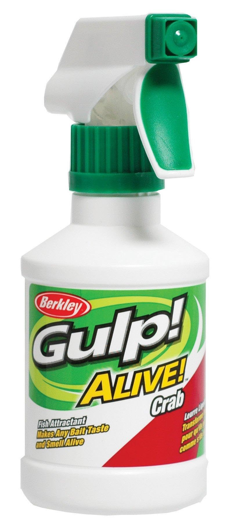 Berkley Gulp! Alive! Attractant bottle with herring scent boosts lure appeal.
