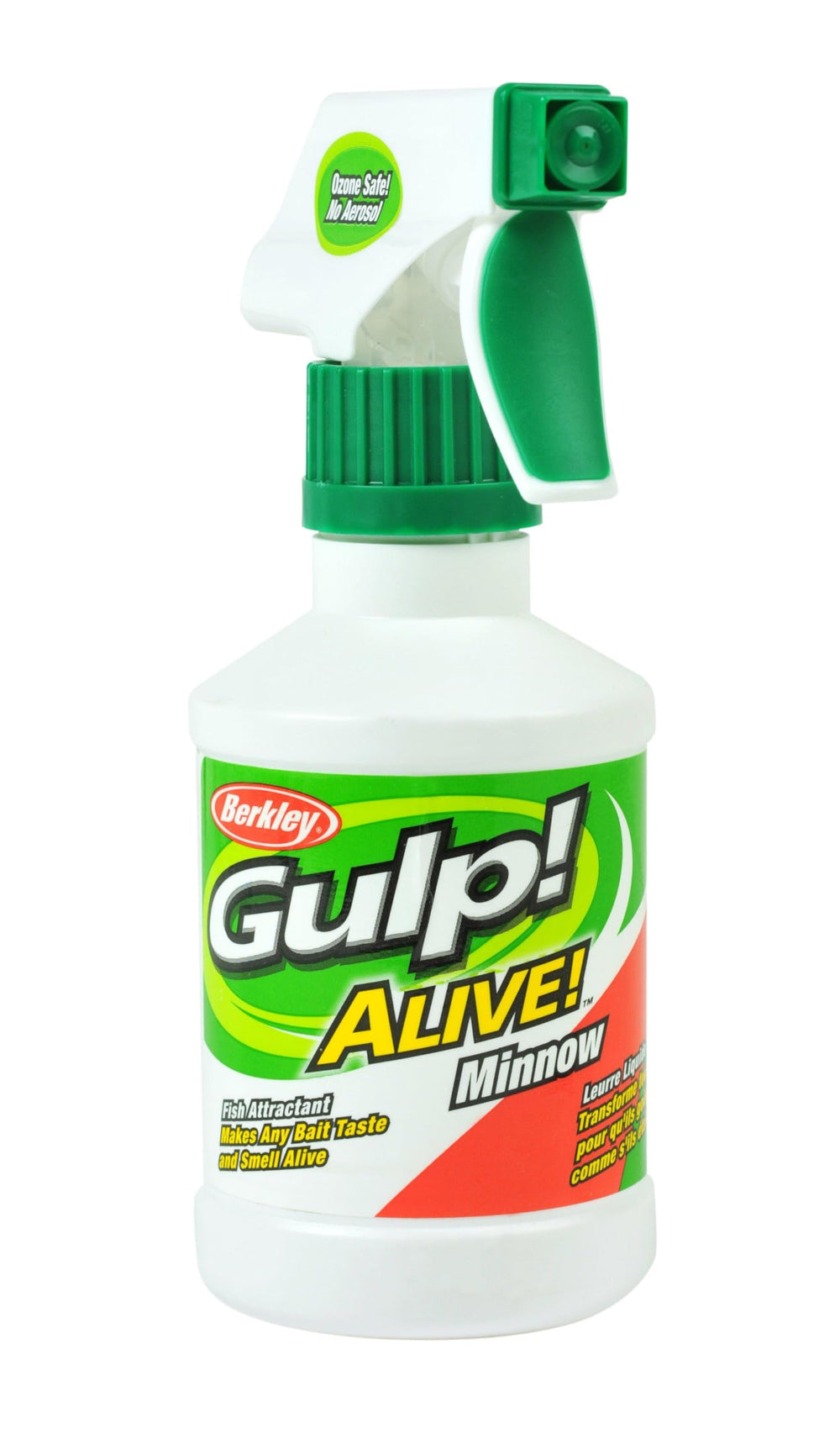 Berkley Gulp Alive Minnow bait setup ready for spray-on lure