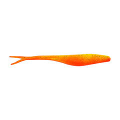 Berkley Gulp Alive Jerk Shad Firetiger bait drawing fish with scent dispersion.