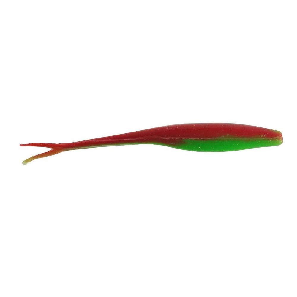 Berkley Gulp Alive Jerk Shad Nuclear Chicken Glow in action attracts finicky fish