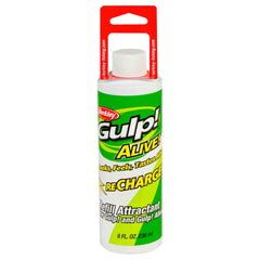 Berkley Gulp Alive Recharge Juice 8oz bottle boosts bait scent and attraction.