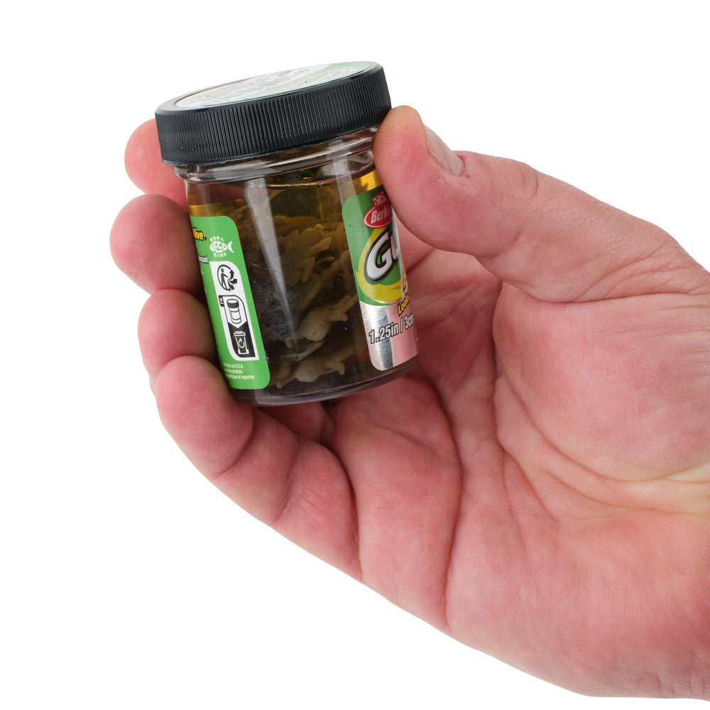 Berkley Gulp! Alive Stonefly attracts bluegill and crappie.