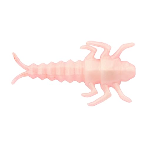 Berkley Gulp! Alive Stonefly Pink Shad color attracts panfish efficiently.