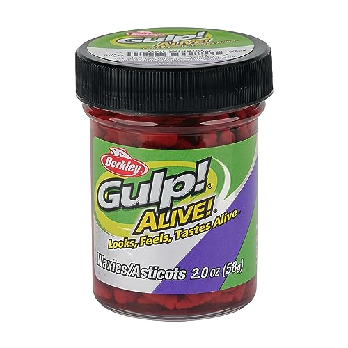 Berkley Gulp! Alive! Waxies used on rigs for panfish or trout bites.
