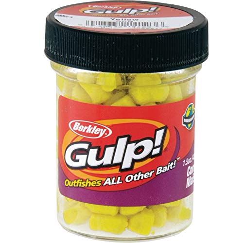 Berkley Gulp! Catfish Dough 5-ounce jar with Bloody Shad color for visibility.