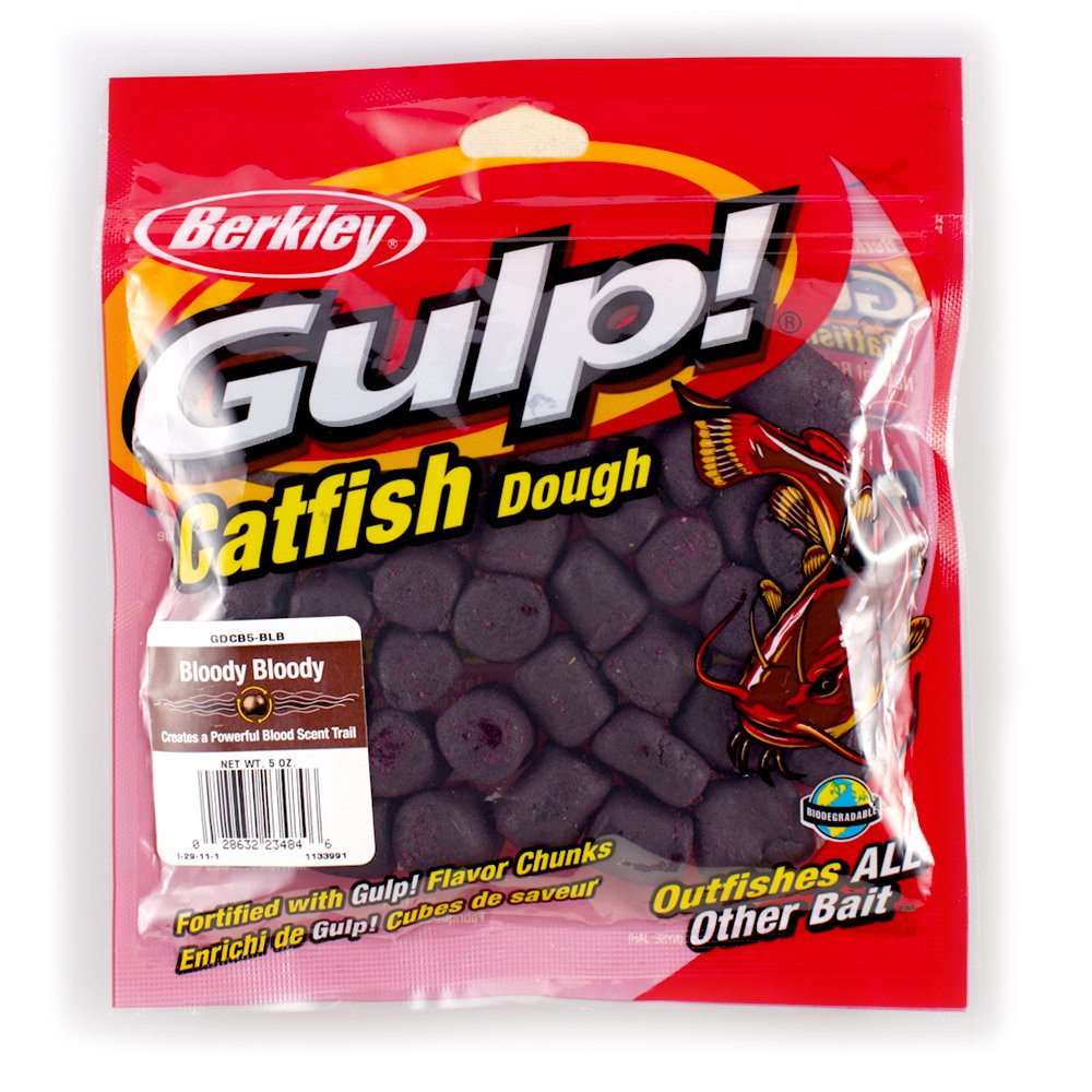 Berkley Gulp! Catfish Dough Nuggets are rig-ready for treble hooks and quick setup.