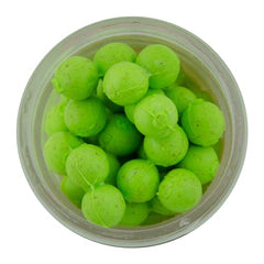 Berkley Gulp! Floating Salmon Eggs Chartreuse jar showcases scent-rich bait for easy rigging.