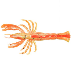 Berkley Gulp! Ghost Shrimp red belly 3in close-up texture emphasizes durable, scent-rich bait for anglers.