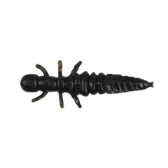 Berkley Gulp! Hellgramite Black 3in lure for freshwater fishing, enticing bites with scent dispersion.