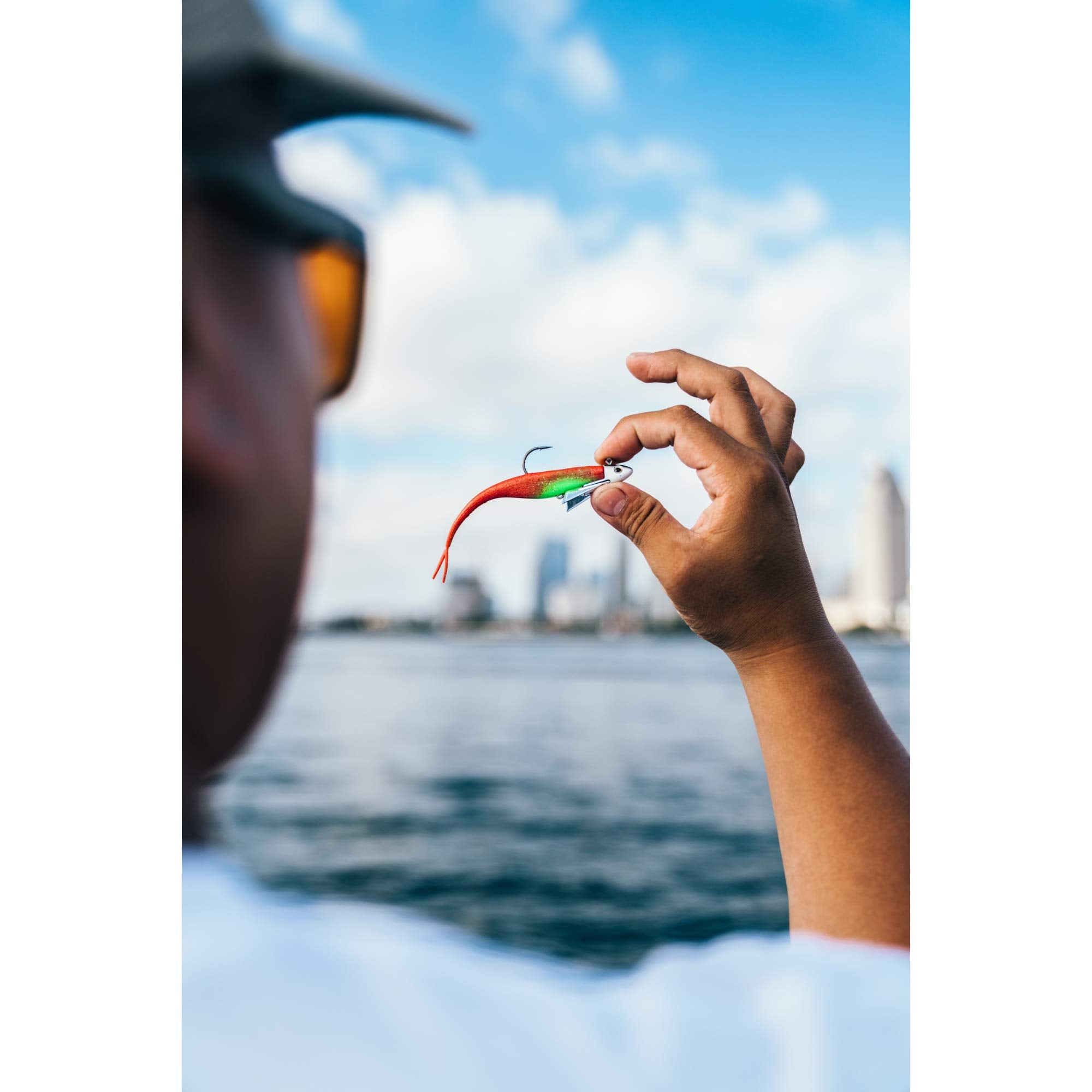 Berkley Gulp! Jerk Shad Firetiger 6in highlights scent dispersion expanding the strike zone.