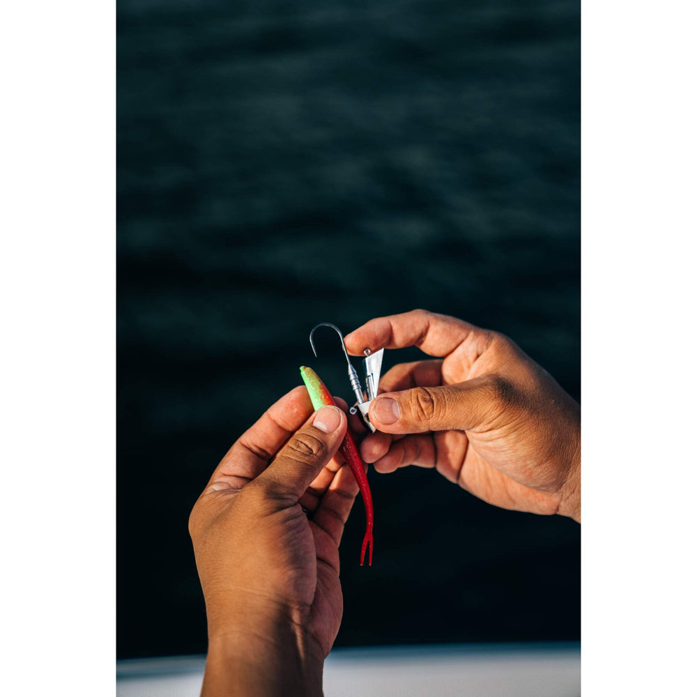 Vertical cover targeting with Berkley Jerk Shad lure