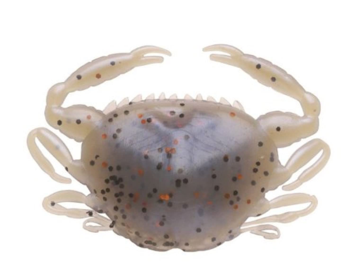 Berkley Gulp! peeler crab molting 2in close-up reveals lifelike texture for saltwater fishing.