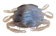 Berkley Gulp! Peeler Crab 2in in hand demonstrates easy rigging.