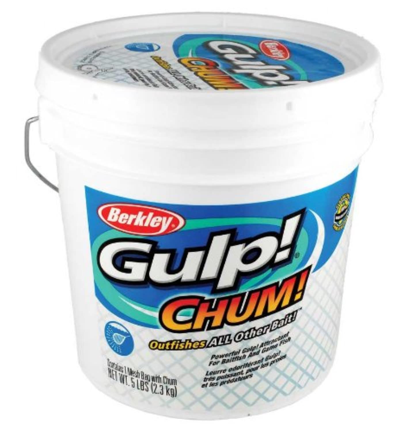 Berkley Gulp saltwater chum bucket pour for rapid scent dispersion attracting saltwater gamefish