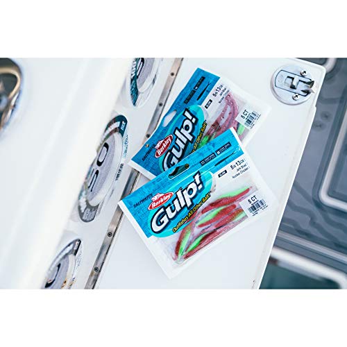 Berkley Gulp! Saltwater Jerk Shad Pearl White 6in, tail/bevel close-up