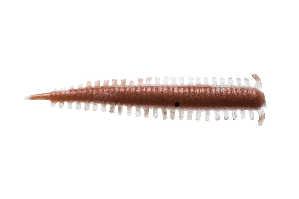 Berkley Gulp! SW Sandworm 2-inch natural Ajing close-up with lifelike legs for bottom fishing