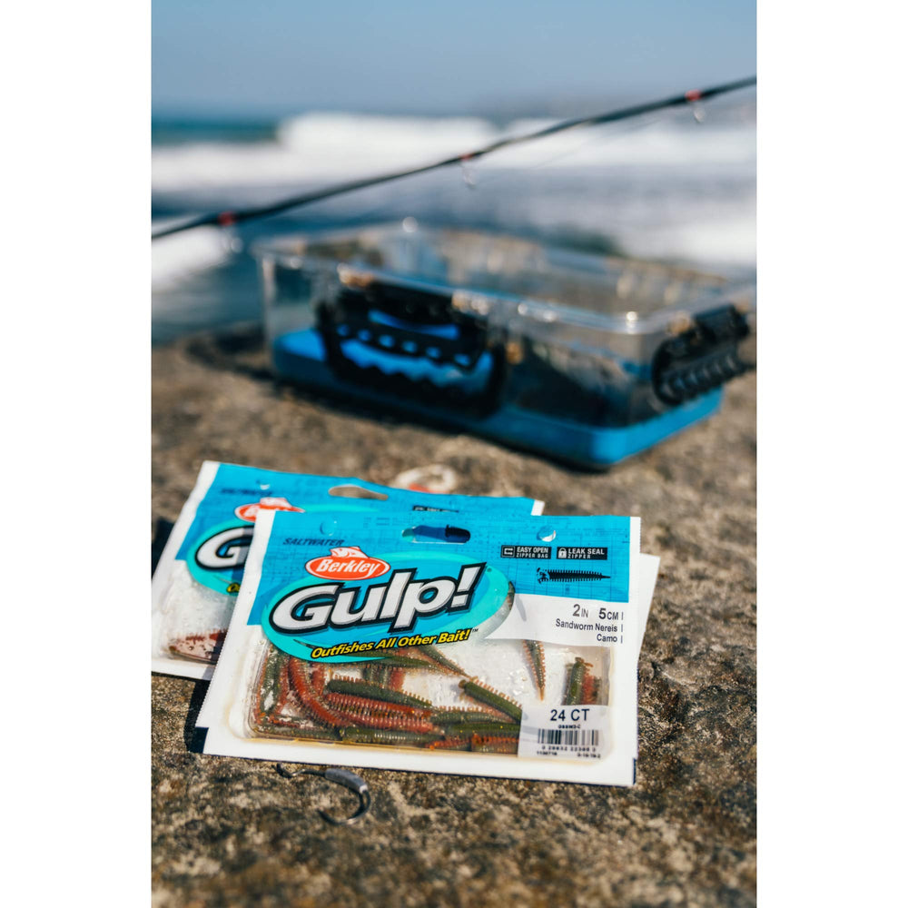 Berkley Gulp! Sandworm Natural 6-Inch rig like live bait advantage
