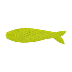 Berkley Gulp Surf Bytes Chartreuse 3-Inch baitfish soft bait - side view