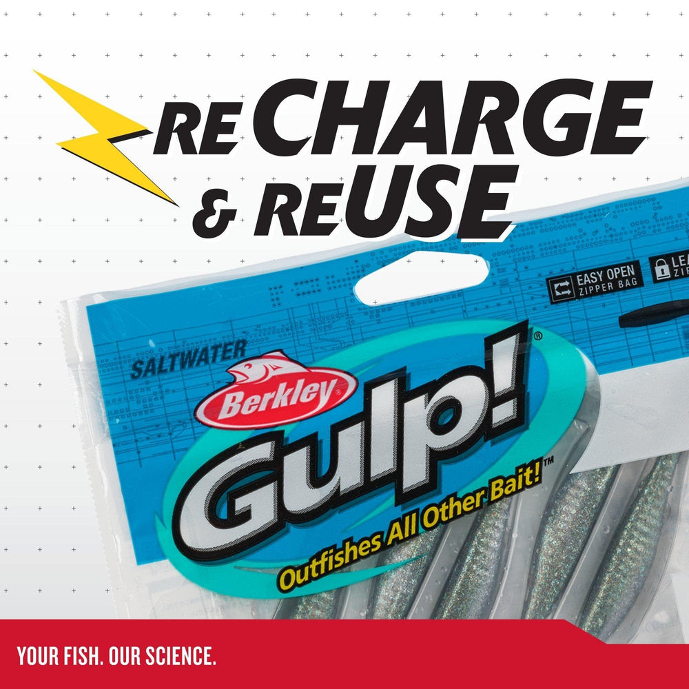 Berkley Gulp Surf Bytes Pink strip ready for surf fishing applications