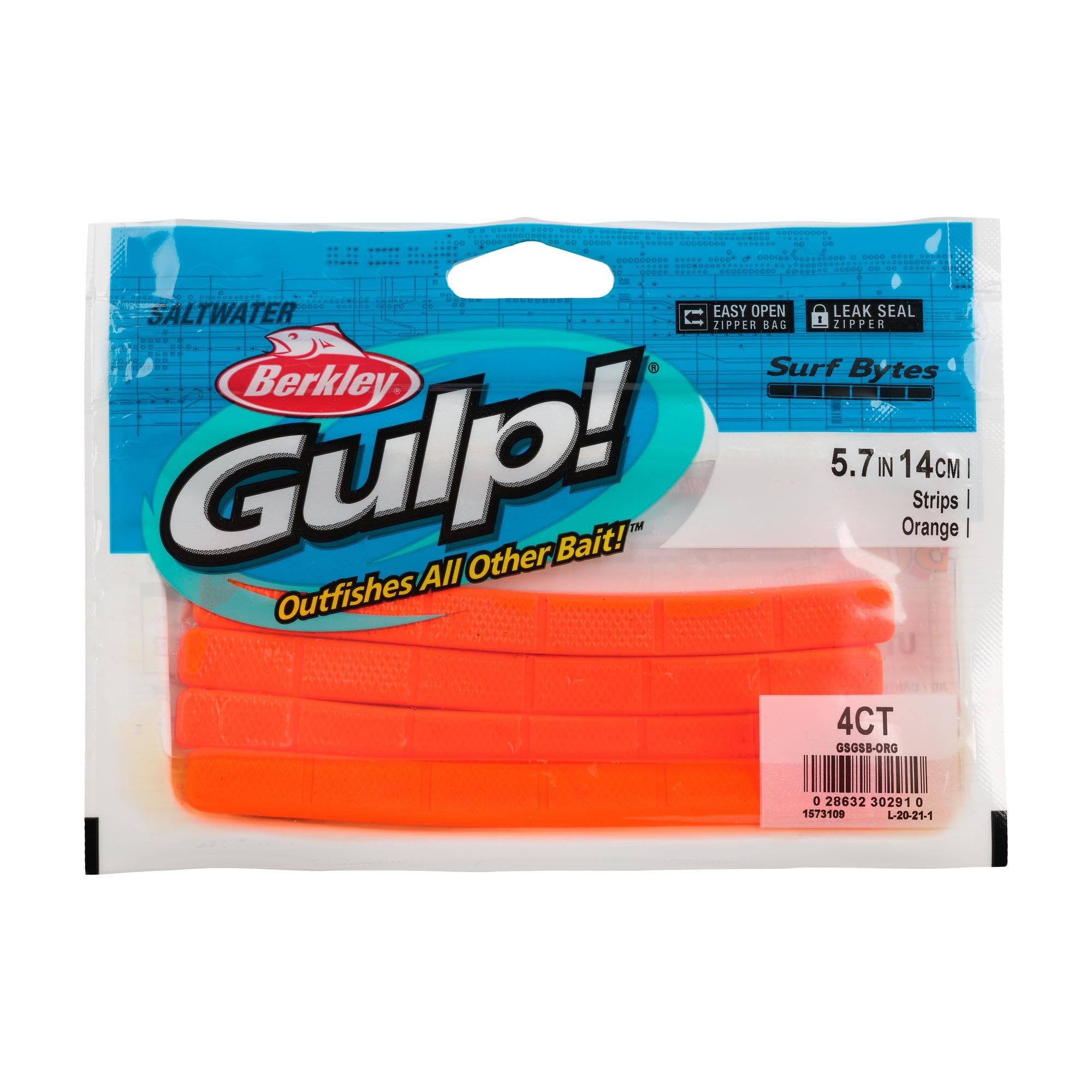 5-3/4 inch Surf Bytes Strips sized for standard surf rigs