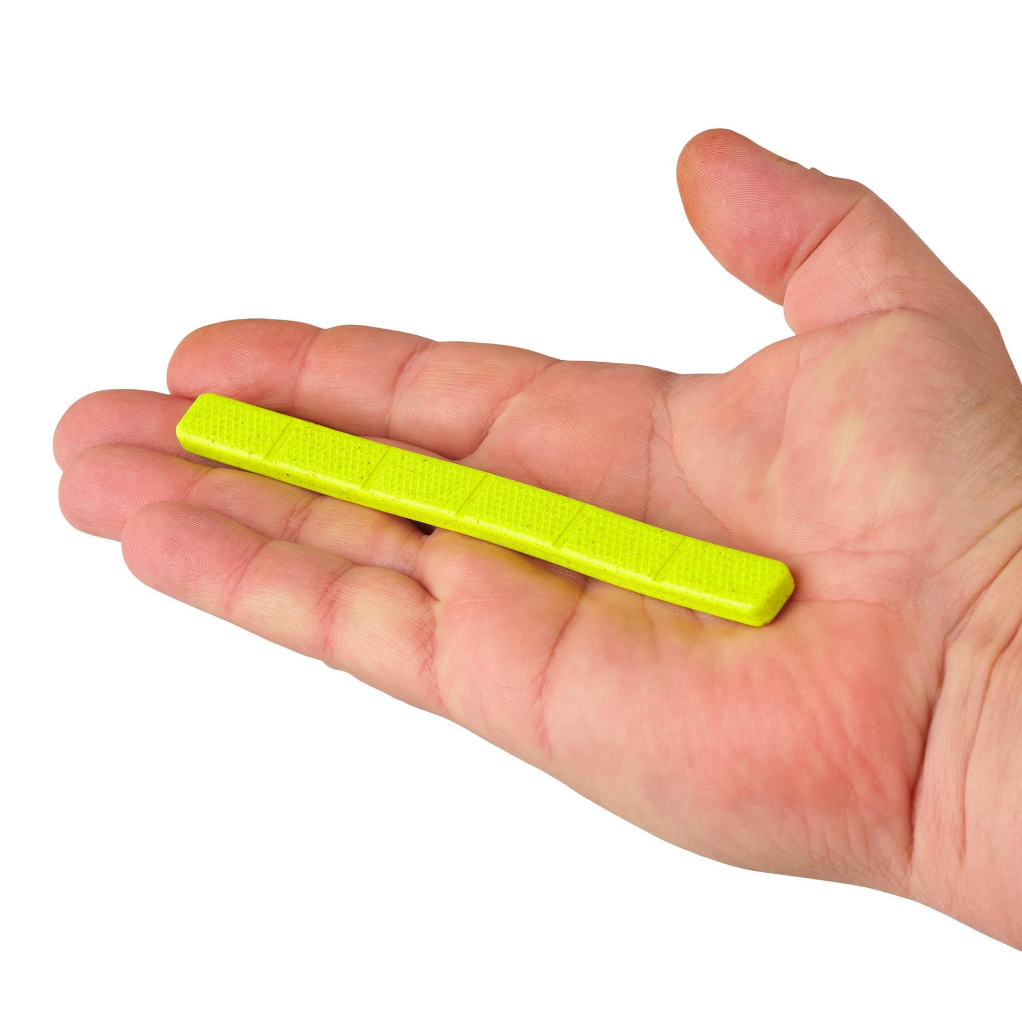 Berkley Gulp! Surf Bytes Strips chartreuse in a coastal surf fishing setup.