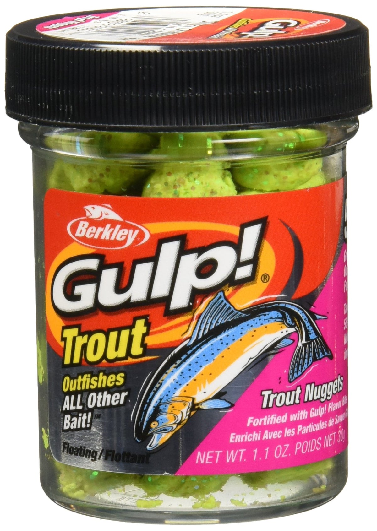 Berkley Gulp Trout Nuggets Chunky Chartreuse ready to rig for quick setups and visibility.