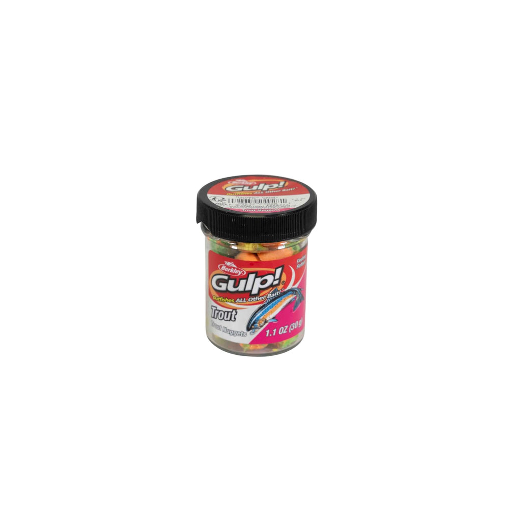 Berkley Gulp Trout Nuggets Rainbow Candy pack, easy-to-use preformed nuggets for a clean rig and visible strike zone.