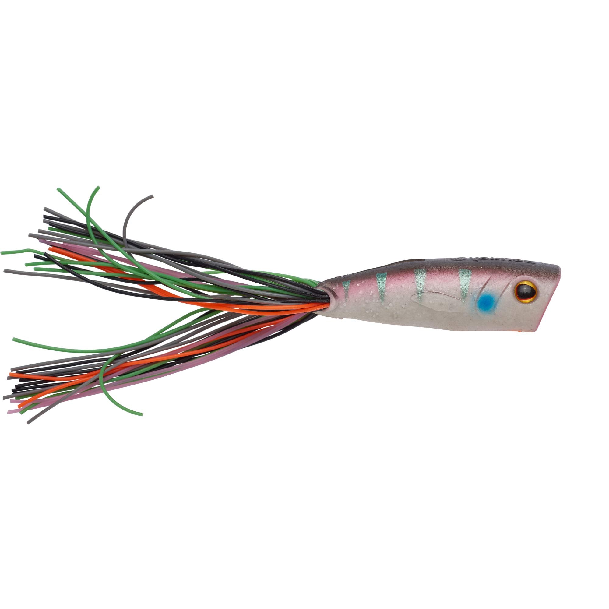 Berkley Power Pop Bluegill 70mm lure with weedless pocket and buoyant topwater action.