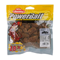 Berkley PowerBait Catfish Bait Chunks on a rig demonstrates quick, easy rigging.
