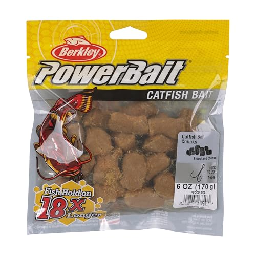 Close up of Berkley PowerBait chunks showing texture and aroma for enticing bites.