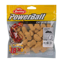 Berkley PowerBait Catfish Bait Chunks Preformed Rigging shown for quick setup