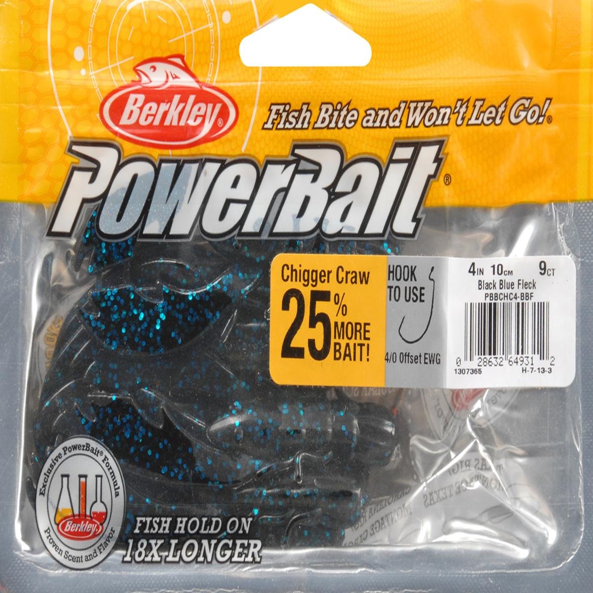 Berkley PowerBait Chigger Craw claws swim wildly back and forth when buzzed.