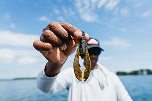 Berkley PowerBait Chigger Craw is easy to rig and versatile for slow or buzz retrieves.