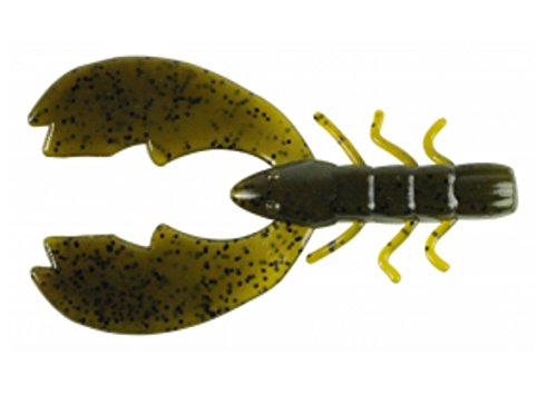 Berkley PowerBait Chigger Craw Green Pumpkin 4in closeup head highlights pinchers and texture