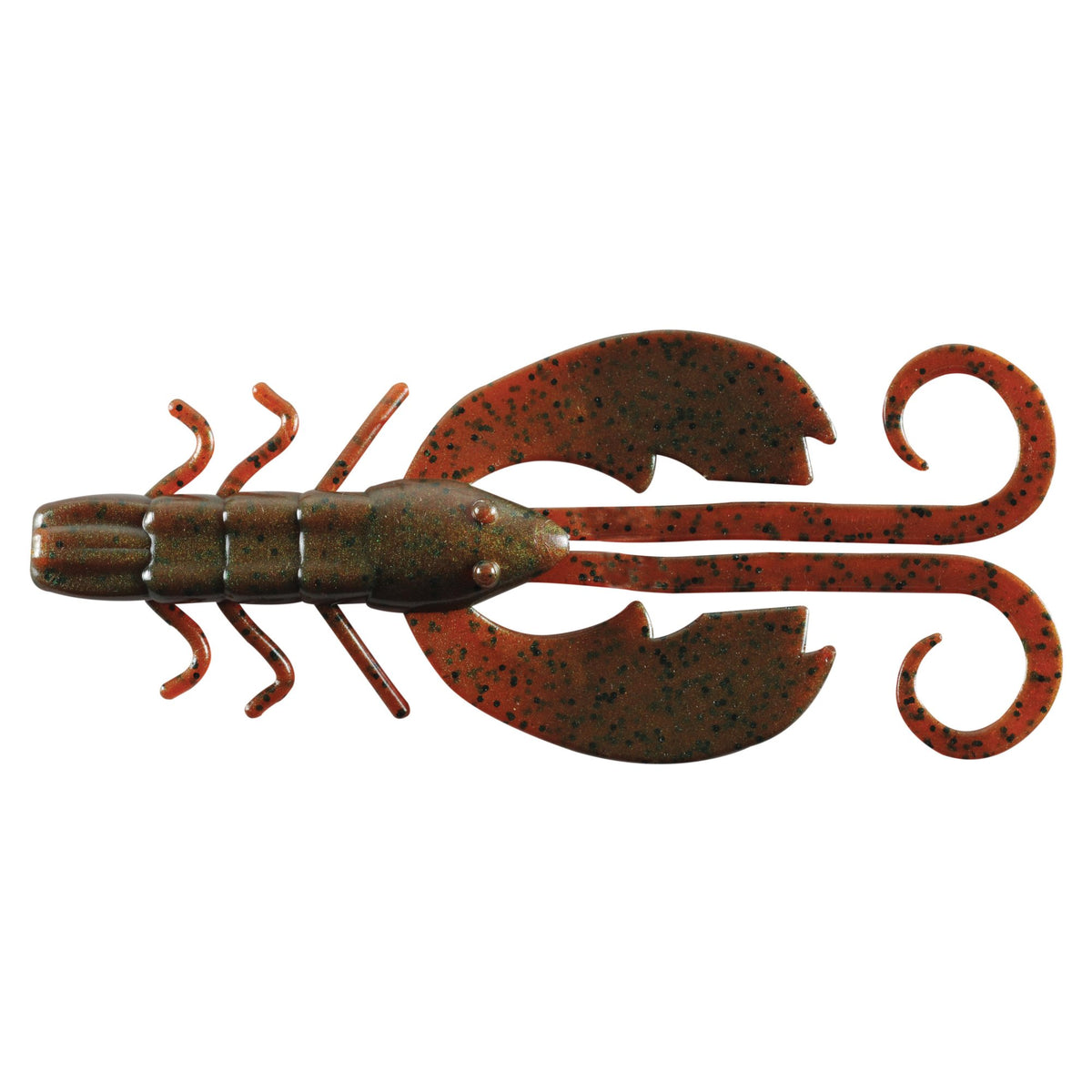 Berkley PowerBait Crazy Legs Chigger Craw in Breen with lifelike legs to attract bass.