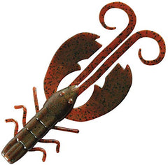 Berkley PowerBait Crazy Legs Chigger Craw on a jig demonstrates fluttering fall.