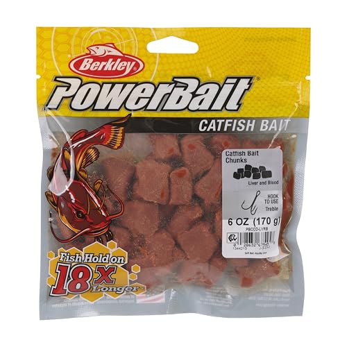 Berkley PowerBait liver and blood dough bait in jar with enticing scent