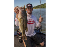 Berkley PowerBait MaxScent D-Worm packaging shows 10 green pumpkin worms.